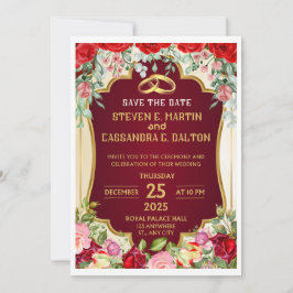 Bröllop spara datum-kort spara datumet