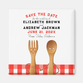 bröllop spara datum magnet