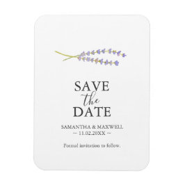 Bröllop spara datum Magnet Lavender