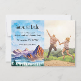 Bröllop spara datum med foto spara datumet