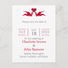 bröllop spara datum meddelande vykort