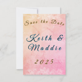 Bröllop spara datum-platta kort