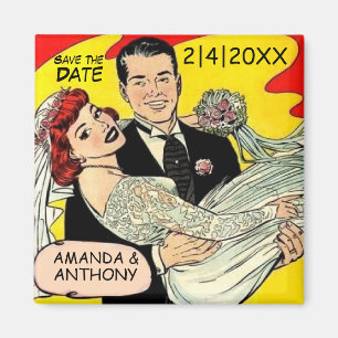 Bröllop spara datum tackar dig favoriserar magnet