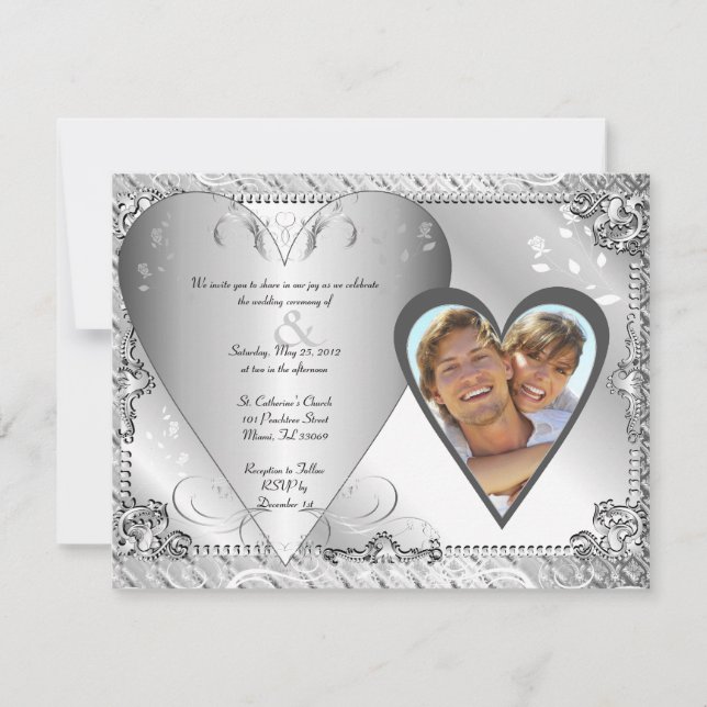 Bröllop spara datuminbjudan datumet (Framsida)