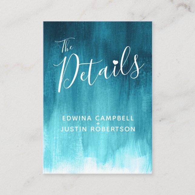 Bröllop specificerar kortet för bilagan för konst tilläggskort (Framsida)