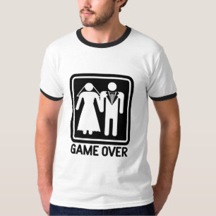 Bröllop-spel över t shirt
