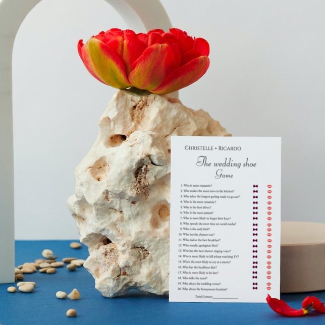 Bröllop-spelkort för skomakare meddelande (Skapare uppladdad)