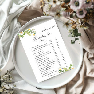 Bröllop-spelkort för skomakare meddelande