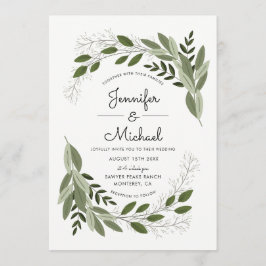 Bröllop Sprigs - bröllopsinbjudan Inbjudningar