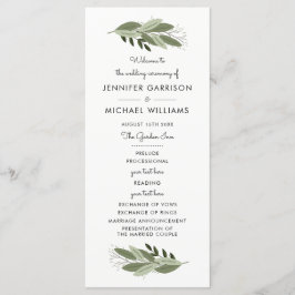 Bröllop Sprigs-programmet Program