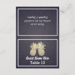 Bröllop Ställe Escort Bordsnummer Guld Ananas
