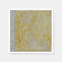 Bröllop Standard Napkin Silver Lining