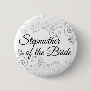 Bröllop Stepmor från Bride Silver Frills Knapp