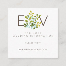 Bröllop Suite-webbplatsen för sommarträdgården Blo Tilläggskort