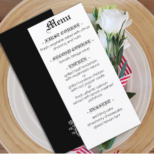 Bröllop svartklänning, typografi för gotisk elegan