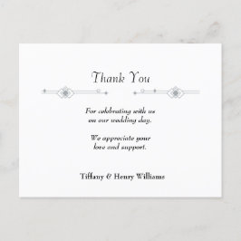 BRÖLLOP TAANK DIG CARD VYKORT