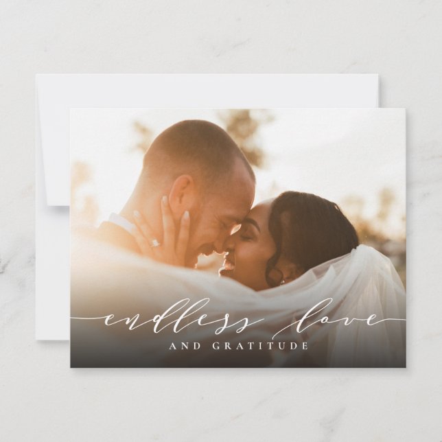 Bröllop Tack ändlösa Kärlek och Gratitude (Framsida)