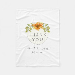 Bröllop Tack favoritstjärna för vattenfärgsstjärno Fleecefilt