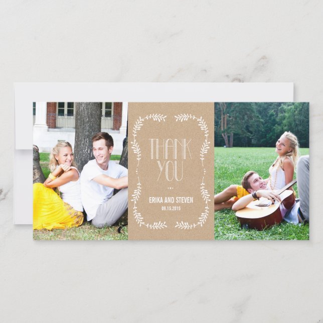 Bröllop tack för att du tog kort i Löv (Framsida)