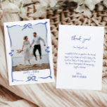 Bröllop - Tack för att du vågigt fotnoten för fina<br><div class="desc">Finare-handskrivet fotokort för Bröllop tackkort. Personlig med foto,  namn och datum. Foto av freepick</div>
