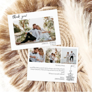 Bröllop tack för ditt kort Champagne torn