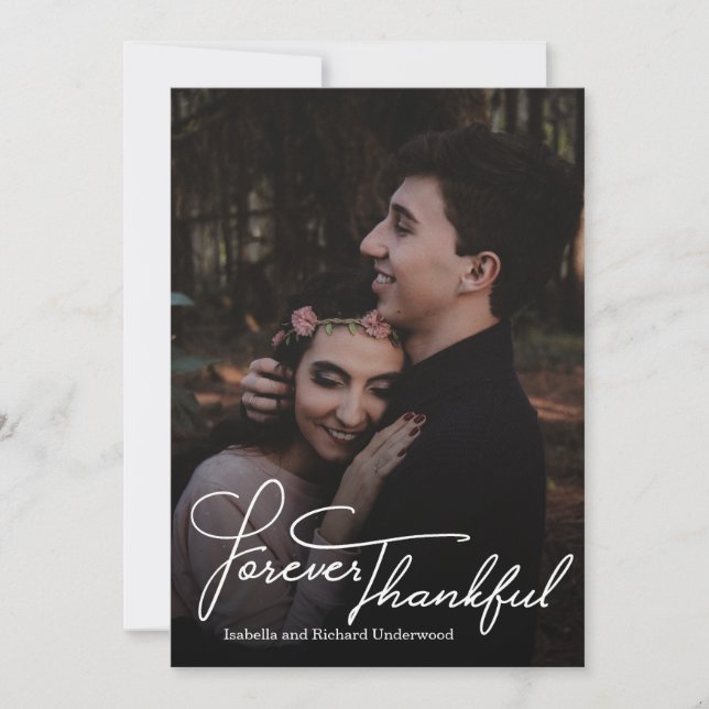 bröllop tack för elegantens handskrivna typografi (Framsida)