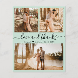 Bröllop Tack för-myntsamling för Grönt