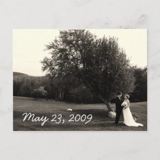 Bröllop Tack för vykortet Vykort