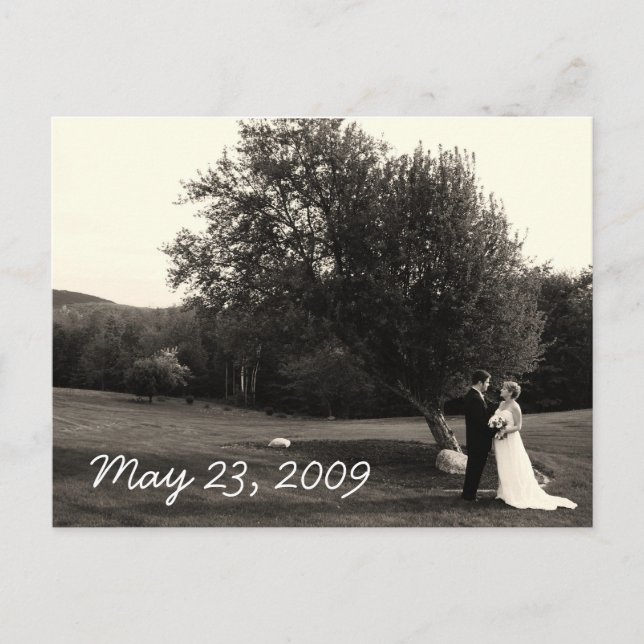 Bröllop Tack för vykortet Vykort (Framsida)