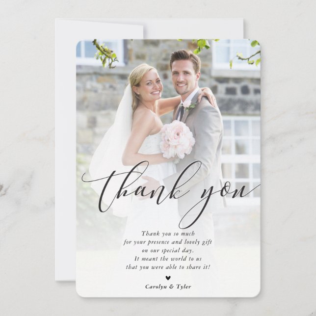 BRÖLLOP TACK fotocalligraphy söt overlay (Framsida)