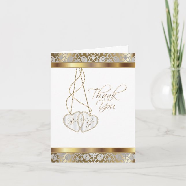 Bröllop Tack från Bride och Groom Kort (Framsida)