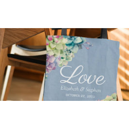 Bröllop Tack Gift Bags Watercolor Succulents Tygkasse