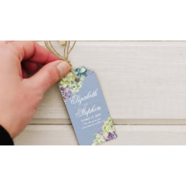 Bröllop Tack Gift-Märkre Vattenfärgsucculents Presentetikett