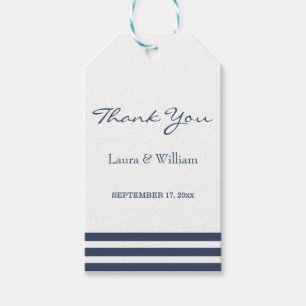 Bröllop Tack Gift Märkres RAND Presentetikett
