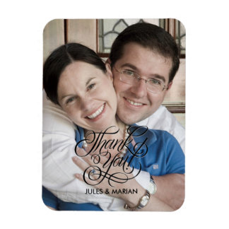 Bröllop Tack Gratitude Favorite Photo Magnet