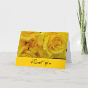 bröllop tack gula rosor blommor kort