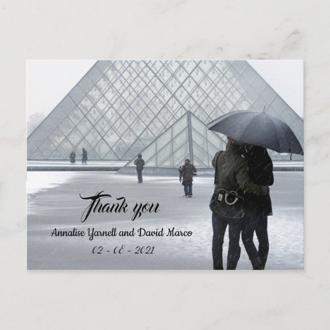 Bröllop tack-kort vykort (Framsida)