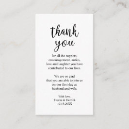 Bröllop Tack, Modern, enkelt, Rustic-hölje Tilläggskort