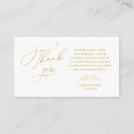 Bröllop Tack, på det moderna romantiska temat Encl Tilläggskort