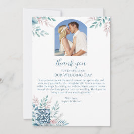 Bröllop Tack-Pastel Botanical Bröllop- Inbjudningar