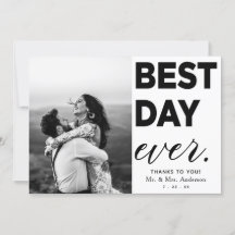 Bröllop Tack Photo Best Day nånsin