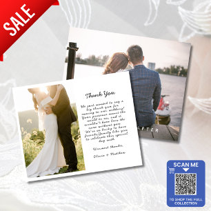 Bröllop - Tack, PHOTO-FOTO (You Card Wording Messa