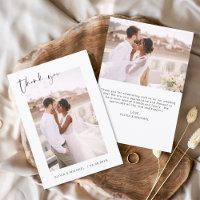 Bröllop Tack Photo Minimalist Romantic