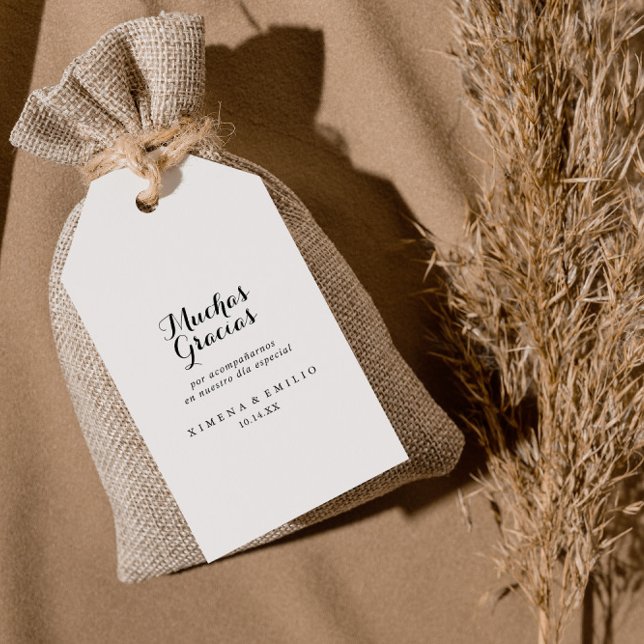 Bröllop Tack Presentetikett (Skapare uppladdad)