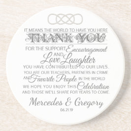 Bröllop Tack Underlägg