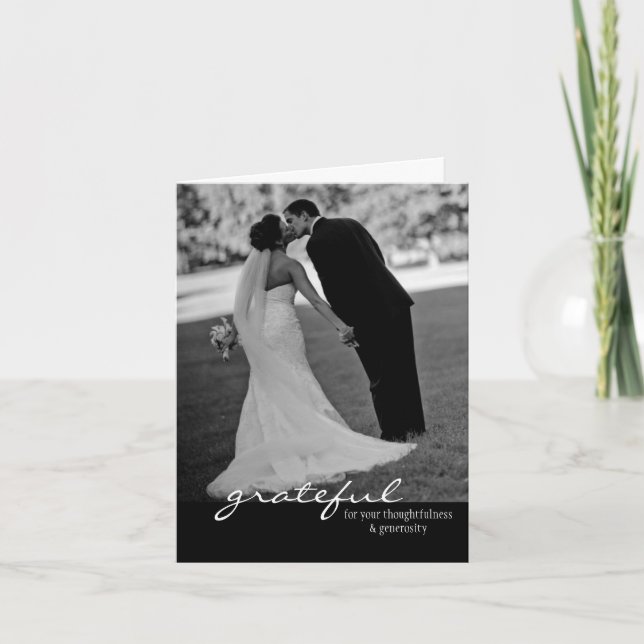 Bröllop tackkort (Framsida)