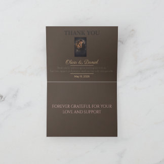 Bröllop Tackkort | Eleganta Tacksamhetsbrev