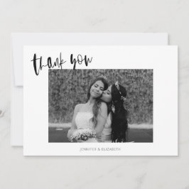 Bröllop tackkort för enkel Chic Tack Kort