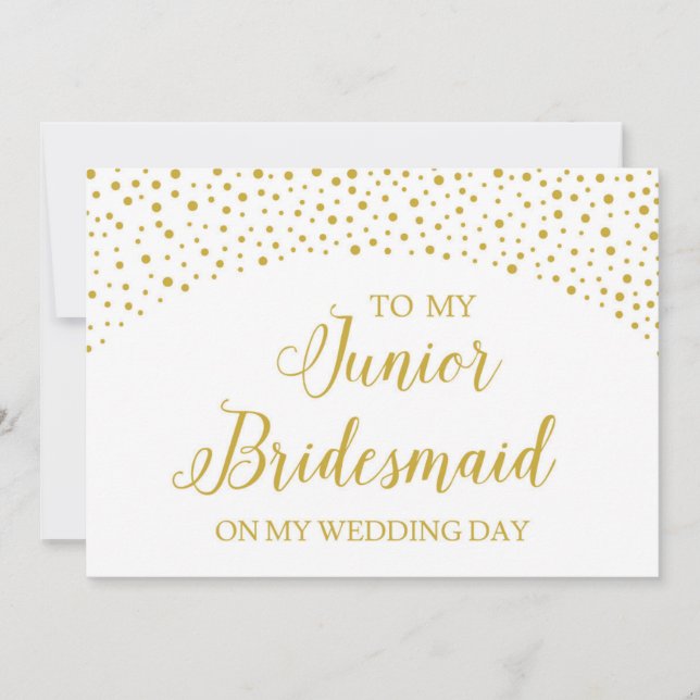 Bröllop tackkort för Junior Bridesmaid Inbjudningar (Framsida)