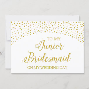 Bröllop tackkort för Junior Bridesmaid Inbjudningar